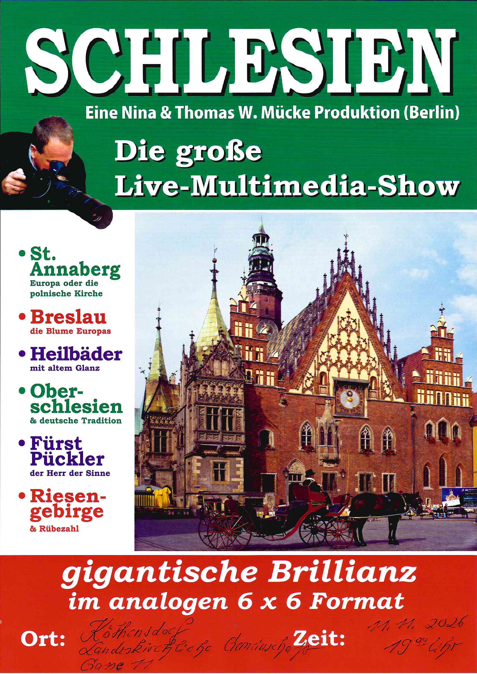 Plakat Gastveranstaltung · Show